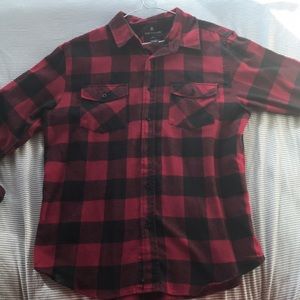 Mens Shouthouse Flannel Black/Red